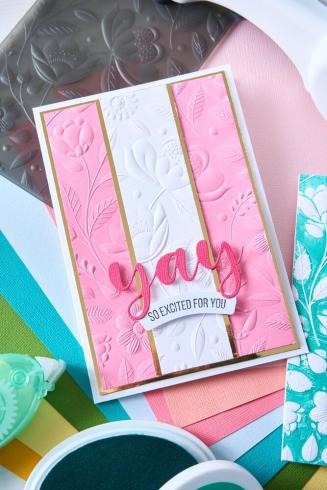 Sizzix - 3D Prägefolder "Happy Garden #1" Embossing Folder Design by Catherine Pooler