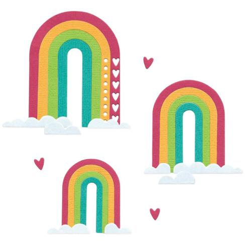 Sizzix - Stanzschablone "Rainbow Arches" Thinlits Craft Dies by Catherine Pooler