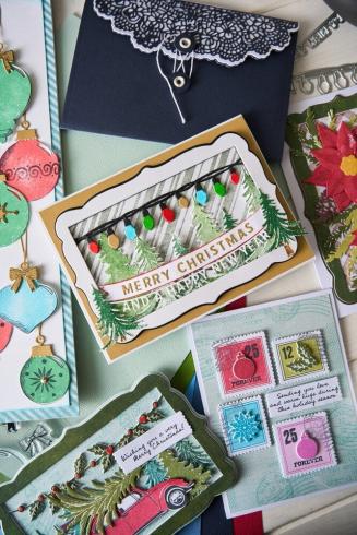 Sizzix - Stempelset "Candy Stripes" Clear Stamps Design by 49 and Market