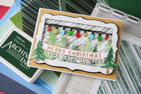 Sizzix - Stanzschablone & Stempelset "Trees and Trinkets" Framelits Craft Dies & Clear Stamps by 49 and Market