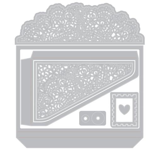 Sizzix - Stanzschablone "Laced Folio" Thinlits Craft Dies by 49 and Market