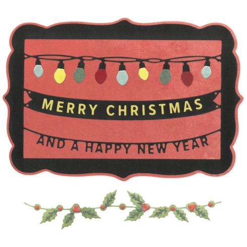 Sizzix - Stanzschablone "Snap and Swap Merry Christmas" Thinlits Craft Dies by 49 and Market