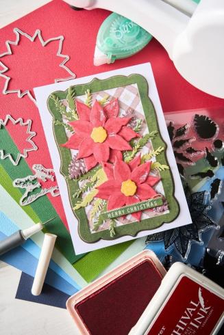 Sizzix - Stanzschablone "Snap and Swap Merry Christmas" Thinlits Craft Dies by 49 and Market