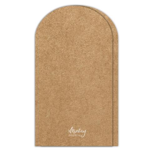 Mintay Papers - Kartenbasis "Arch" Card Base Kraft 11x20cm - 5 Stück