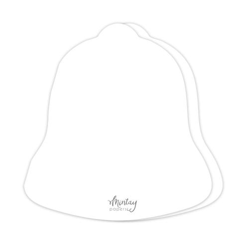Mintay Papers - Schachtel - Box "Bell" Card Box Base White 14x15cm - 3 Stück