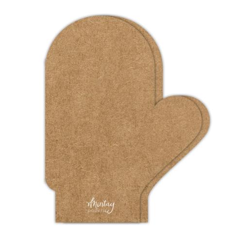 Mintay Papers - Kartenbasis "Glove" Card Base Kraft 14x18,5cm - 5 Stück