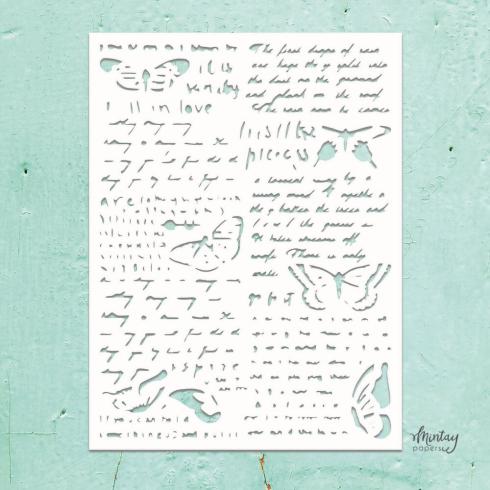 Mintay Papers - Kreativa Collection - Schablone 6x8 Inch "Mixed 6" Stencil