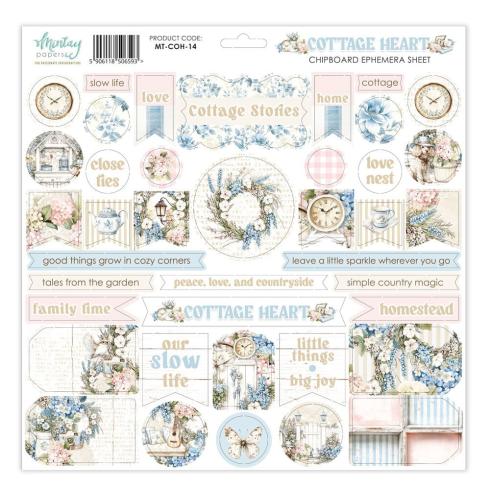 Mintay Papers - Stanzteile "Cottage Heart" Chipboard Ephemera