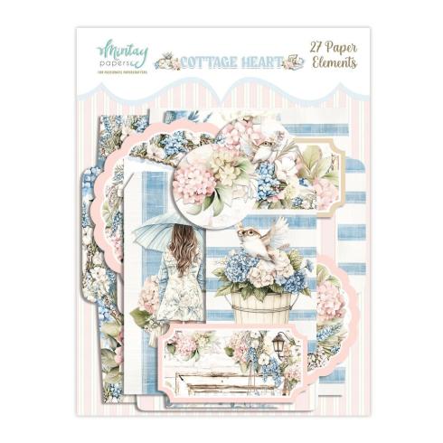 Mintay Papers - Papier Elemente - Stanzteile "Cottage Heart" Paper Elements 6x8 Inch