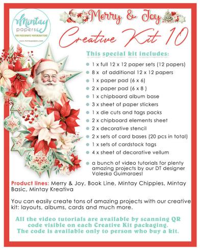 Mintay Papers - Scrapbooking Bastelset "Merry & Joy" Creative Kit 10