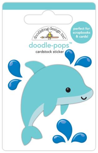 Doodlebug Design - Sticker "Summer Fun Donnie Dolphin" Doodle-Pops 