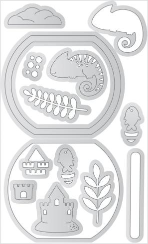 Doodlebug Design - Stanzschablone "Summer Fun So Adora-Bowl " Doodle Dies 