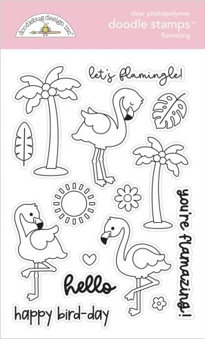Doodlebug Design - Stempelset "Summer Fun Flamazing"