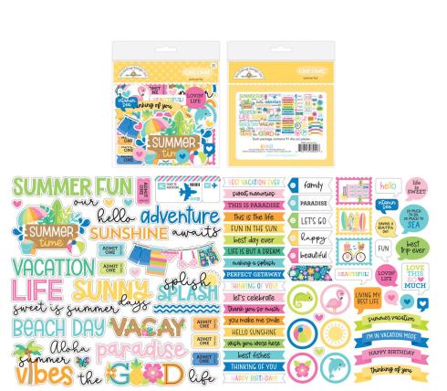 Doodlebug Design - Stanzteile "Summer Fun" Chit Chat