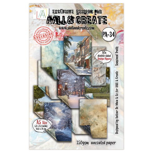 AALL and Create - Designpapier "Seasoned Trails" Paper Pack A5 - 10 Bogen