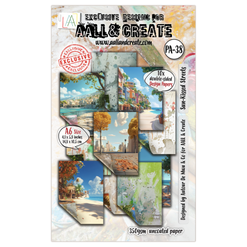 AALL and Create - Designpapier "Sun-Kissed Streets" Paper Pack A6 - 10 Bogen