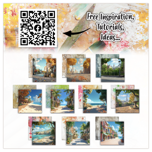 AALL and Create - Designpapier "Tropical Alleyways" Paper Pack 6x6 Inch - 10 Bogen