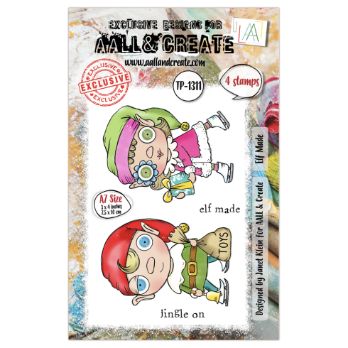 AALL and Create - Stempelset A7 "Elf Made" Clear Stamps