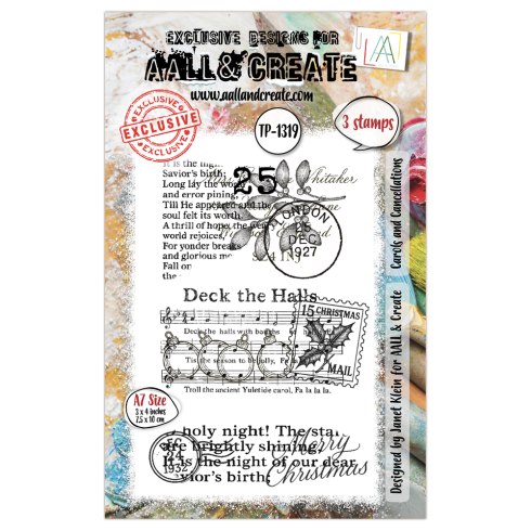 AALL and Create - Stempelset A7 "Carols and Cancellations" Clear Stamps