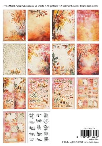 Studio Light - Designpapier A5 "In The Forest" Mixed Paper Pad - 42 Bogen