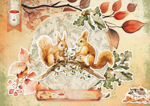 Studio Light - Designpapier A5 "In The Forest" Mixed Paper Pad - 42 Bogen