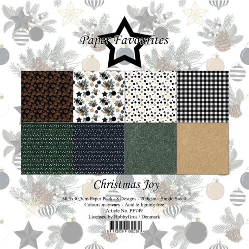 Paper Favourites - Designpapier "Christmas Joy" Paper Pack 12x12 Inch 8 Bogen