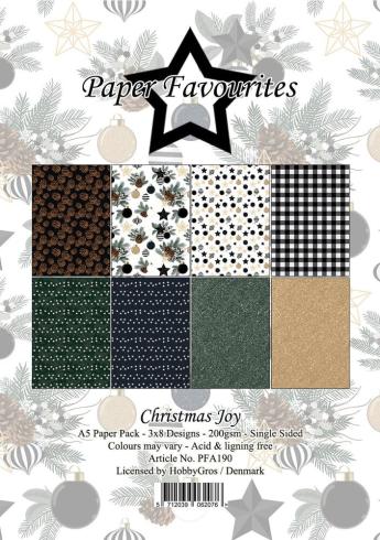 Paper Favourites - Designpapier "Christmas Joy" Paper Pack A5 - 24 Bogen