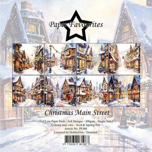 Paper Favourites - Designpapier "Christmas Main Street" Paper Pack 6x6 Inch - 24 Bogen