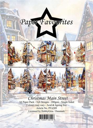 Paper Favourites - Designpapier "Christmas Main Street" Paper Pack A6 - 24 Bogen