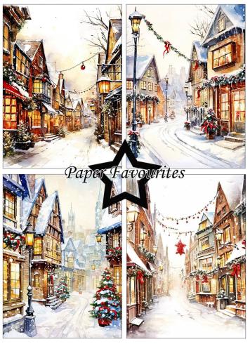 Paper Favourites - Designpapier "Christmas Main Street" Paper Pack A6 - 24 Bogen