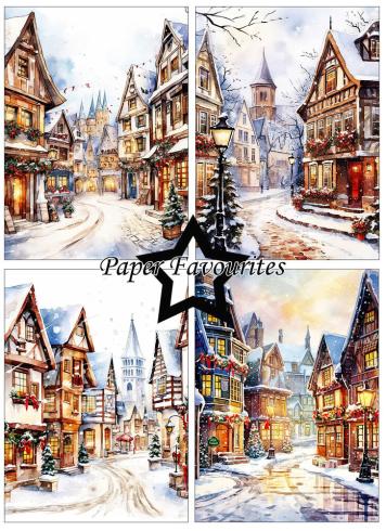 Paper Favourites - Designpapier "Christmas Main Street" Paper Pack A6 - 24 Bogen