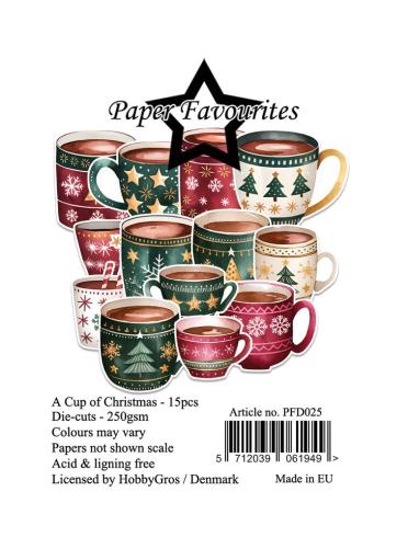 Paper Favourites - Stanzteile "Cup of Christmas" Die Cuts 