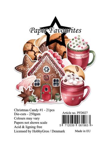 Paper Favourites - Stanzteile "Christmas Candy #1" Die Cuts 