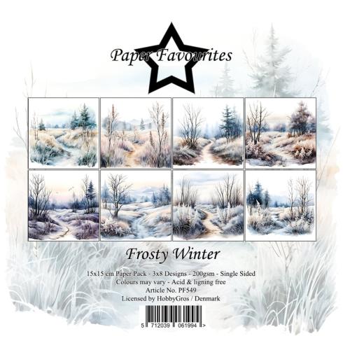 Paper Favourites - Designpapier "Frosty Winter" Paper Pack 6x6 Inch - 24 Bogen