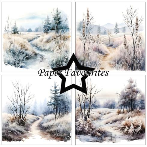 Paper Favourites - Designpapier "Frosty Winter" Paper Pack 6x6 Inch - 24 Bogen