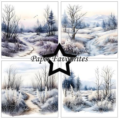 Paper Favourites - Designpapier "Frosty Winter" Paper Pack 6x6 Inch - 24 Bogen