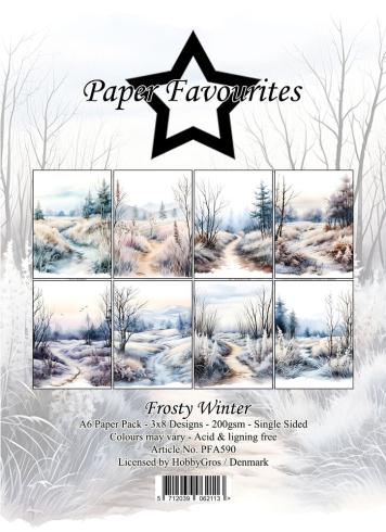 Paper Favourites - Designpapier "Frosty Winter" Paper Pack A6 - 24 Bogen