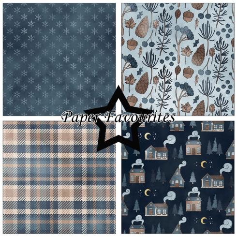 Paper Favourites - Designpapier "Winter Night" Paper Pack 12x12 Inch 8 Bogen