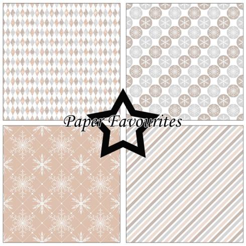 Paper Favourites - Designpapier "Winter Wishes" Paper Pack 12x12 Inch 8 Bogen