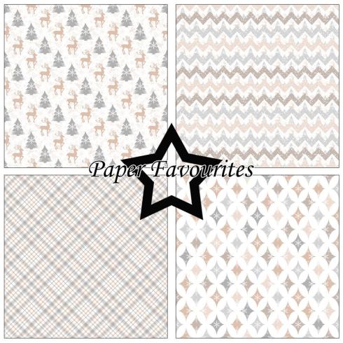 Paper Favourites - Designpapier "Winter Wishes" Paper Pack 12x12 Inch 8 Bogen
