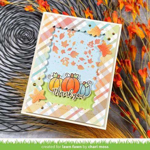 Lawn Fawn - Schablone "Autumn Breeze" Stencil