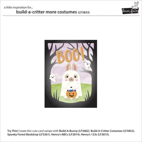 Lawn Fawn - Stanzschablone "Build-A-Critter More Costumes" Dies