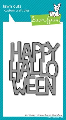 Lawn Fawn - Stanzschablone "Giant Happy Halloween Portrait" Dies
