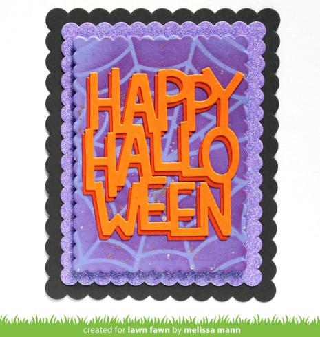 Lawn Fawn - Stanzschablone "Giant Happy Halloween Portrait" Dies