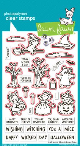 Lawn Fawn - Stanzschablone "Halloween Mice" Dies