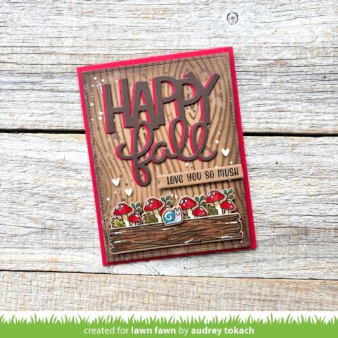 Lawn Fawn - Stempelset "Henry's Build-A-Sentiment Fall" Clear Stamps