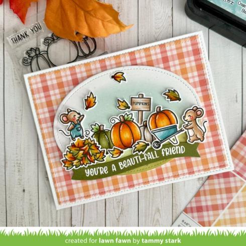 Lawn Fawn - Stempelset "Henry's Build-A-Sentiment Fall" Clear Stamps