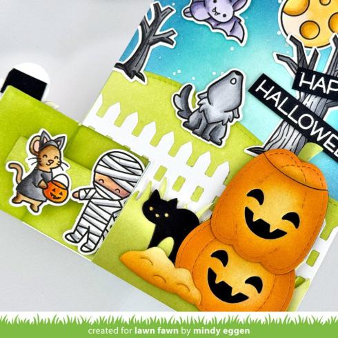 Lawn Fawn - Stanzschablone "Knock, Knock, Who's There? Rectangle Door" Add-on Die