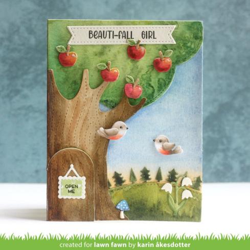 Lawn Fawn - Stanzschablone "Knock, Knock, Who's There? Tree" Add-on Die