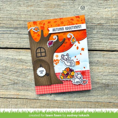 Lawn Fawn - Stanzschablone "Knock, Knock, Who's There? Tree" Add-on Die